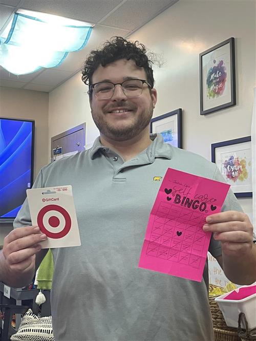 Bingo winner Mr. Class